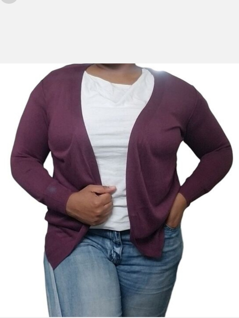 Bloomchic Purple Cardigan size 10